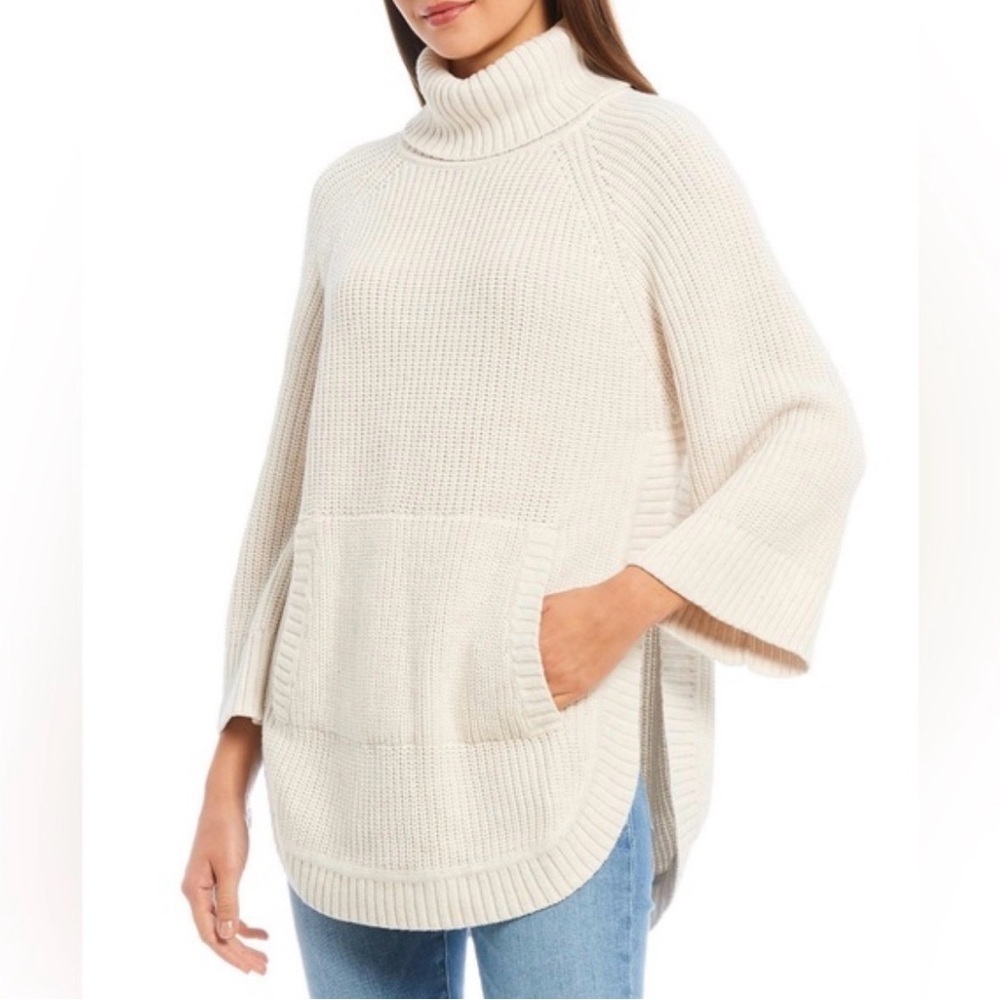 UGG | Raelynn 3/4 Sleeve Poncho Turtleneck Sweater | Sz M